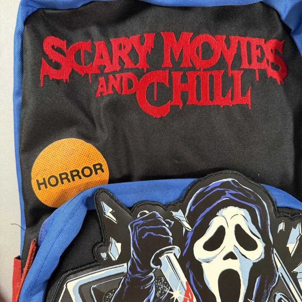 NEW Horror Ghost Face Scary Movies & Chill Backpack Steven Rhodes Halloween HHN